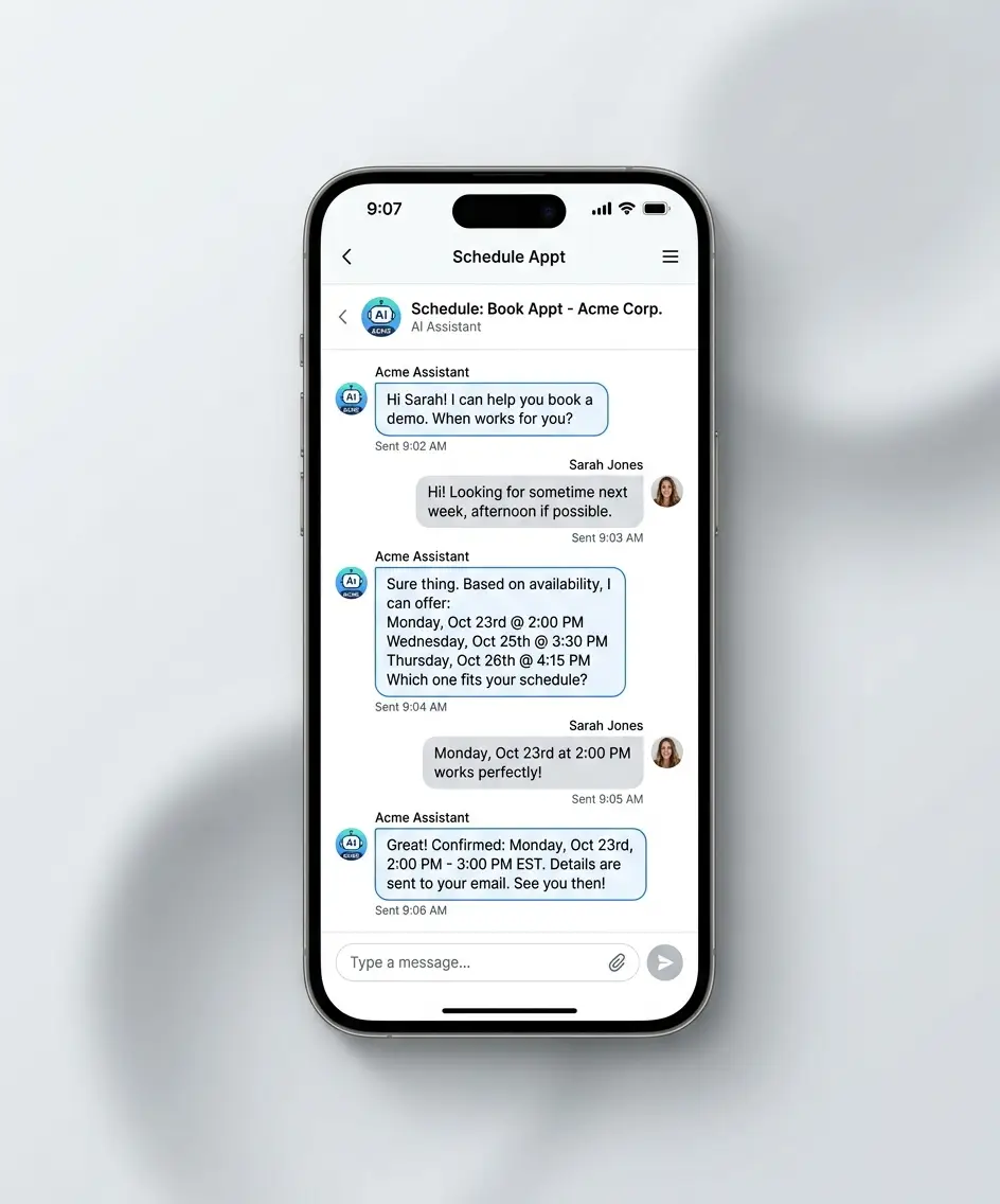 Mobile App Interface